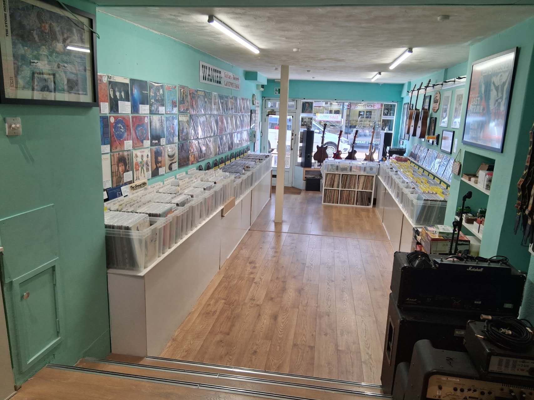 Inside the shop